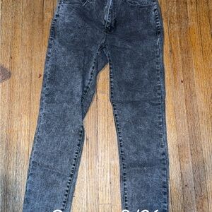 Garage Black Acid Wash Women Jeans